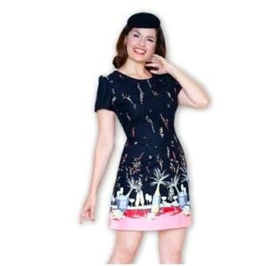 Bernie Dexter Champagne Celebrating Retro Dress